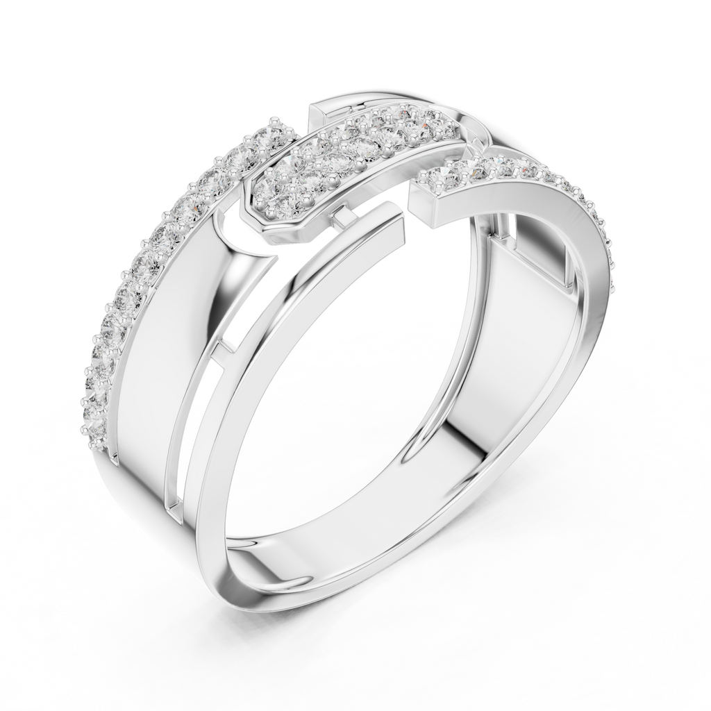 Diamond Gold Ring – Bold Designer Diamond Fashion Ring