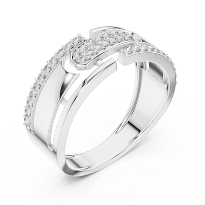 Diamond Gold Ring – Bold Designer Diamond Fashion Ring