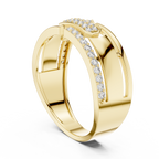Diamond Gold Ring – Bold Designer Diamond Fashion Ring