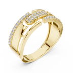 Diamond Gold Ring – Bold Designer Diamond Fashion Ring