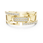 Diamond Gold Ring – Bold Designer Diamond Fashion Ring