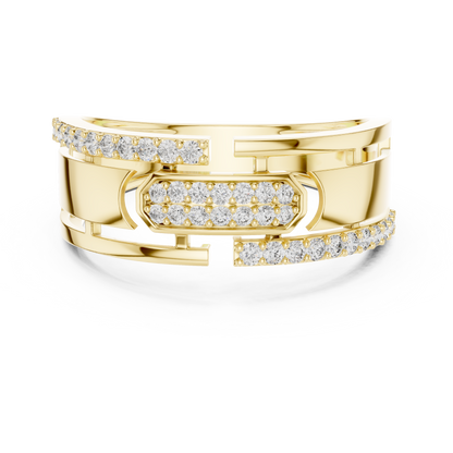 Diamond Gold Ring – Bold Designer Diamond Fashion Ring