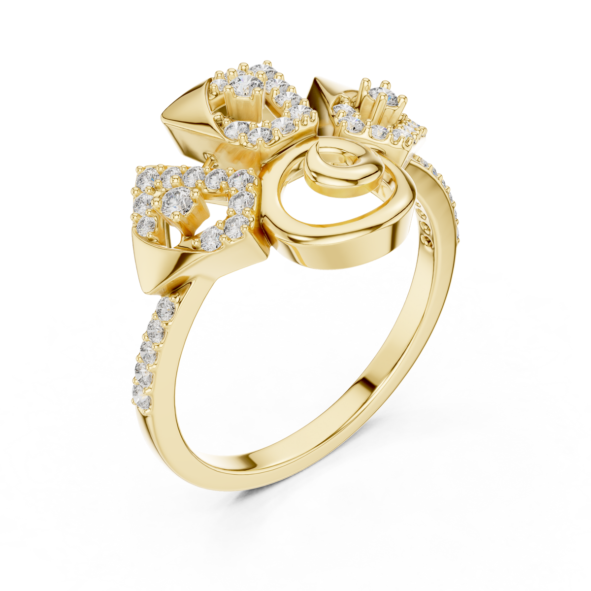 Statement Royal Gold Ring