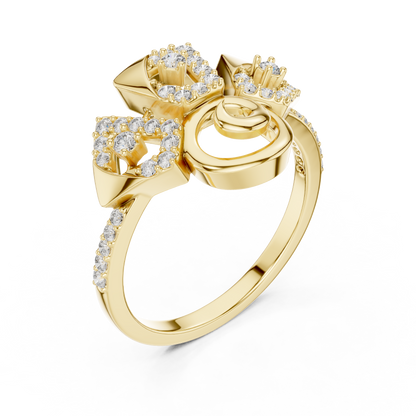 Statement Royal Gold Ring