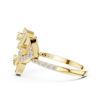 Statement Royal Gold Ring