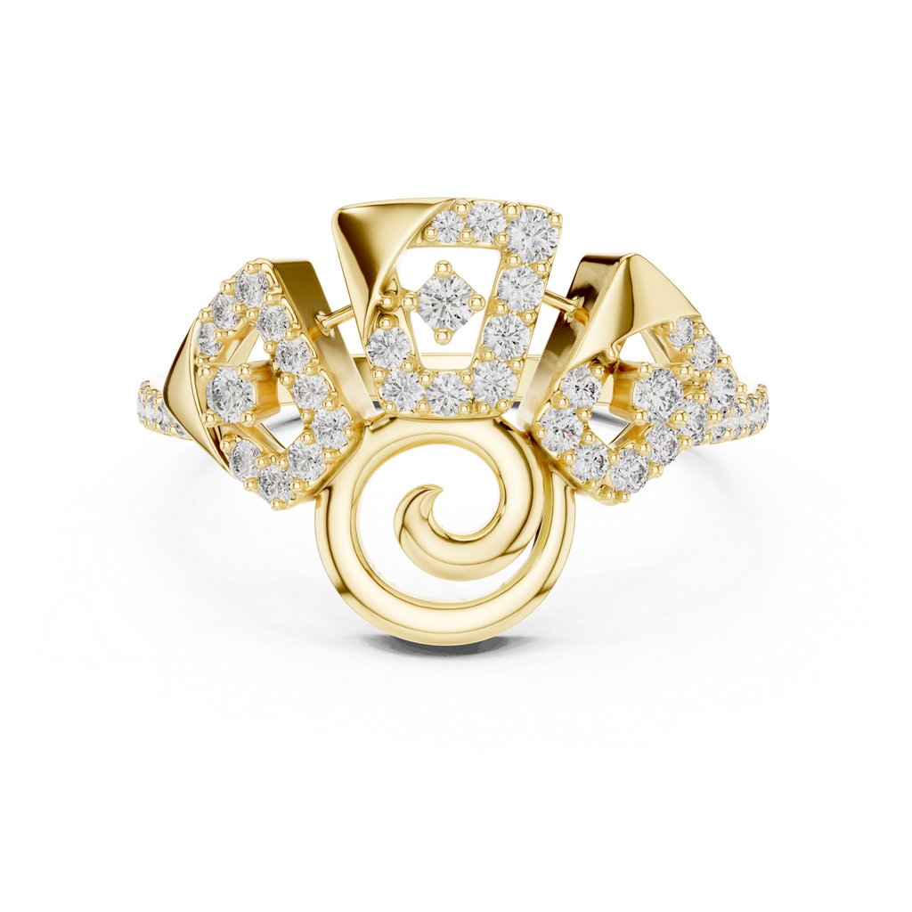 Statement Royal Gold Ring