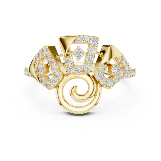 Statement Royal Gold Ring