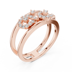 Double Band Infinity Diamond Ring