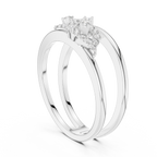 Double Band Infinity Diamond Ring