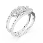 Double Band Infinity Diamond Ring