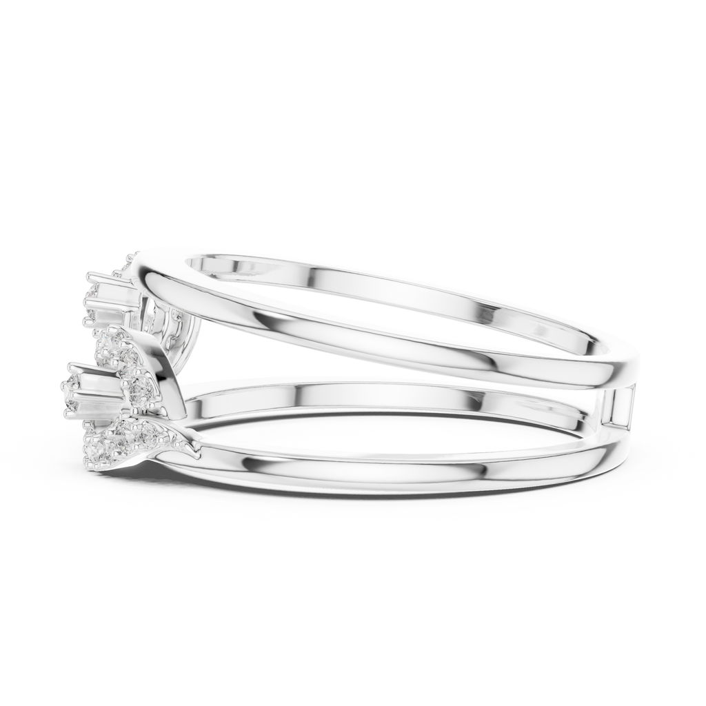 Double Band Infinity Diamond Ring