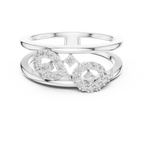 Double Band Infinity Diamond Ring
