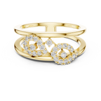 Double Band Infinity Diamond Ring