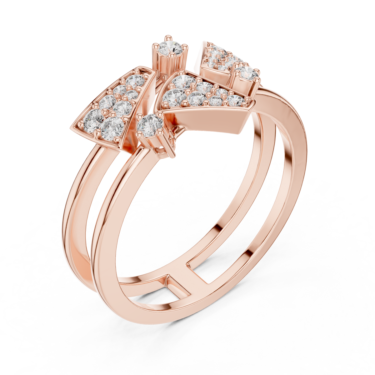 Golden Triangle Spark Ring