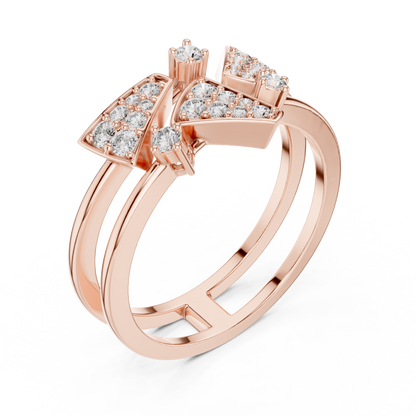 Golden Triangle Spark Ring