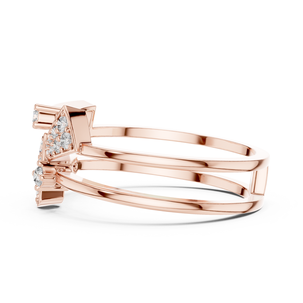 Golden Triangle Spark Ring