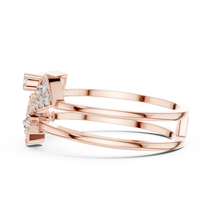 Golden Triangle Spark Ring