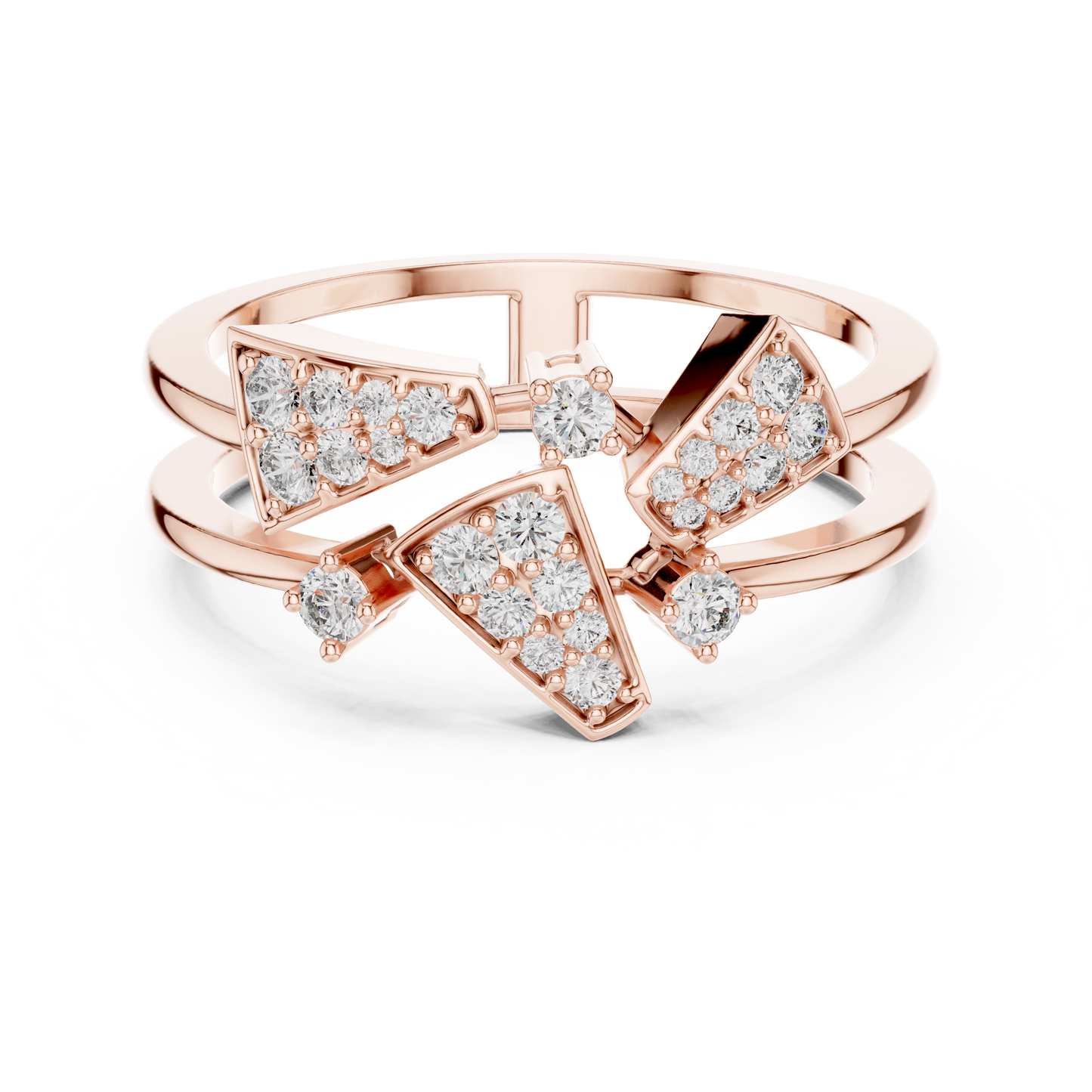 Golden Triangle Spark Ring
