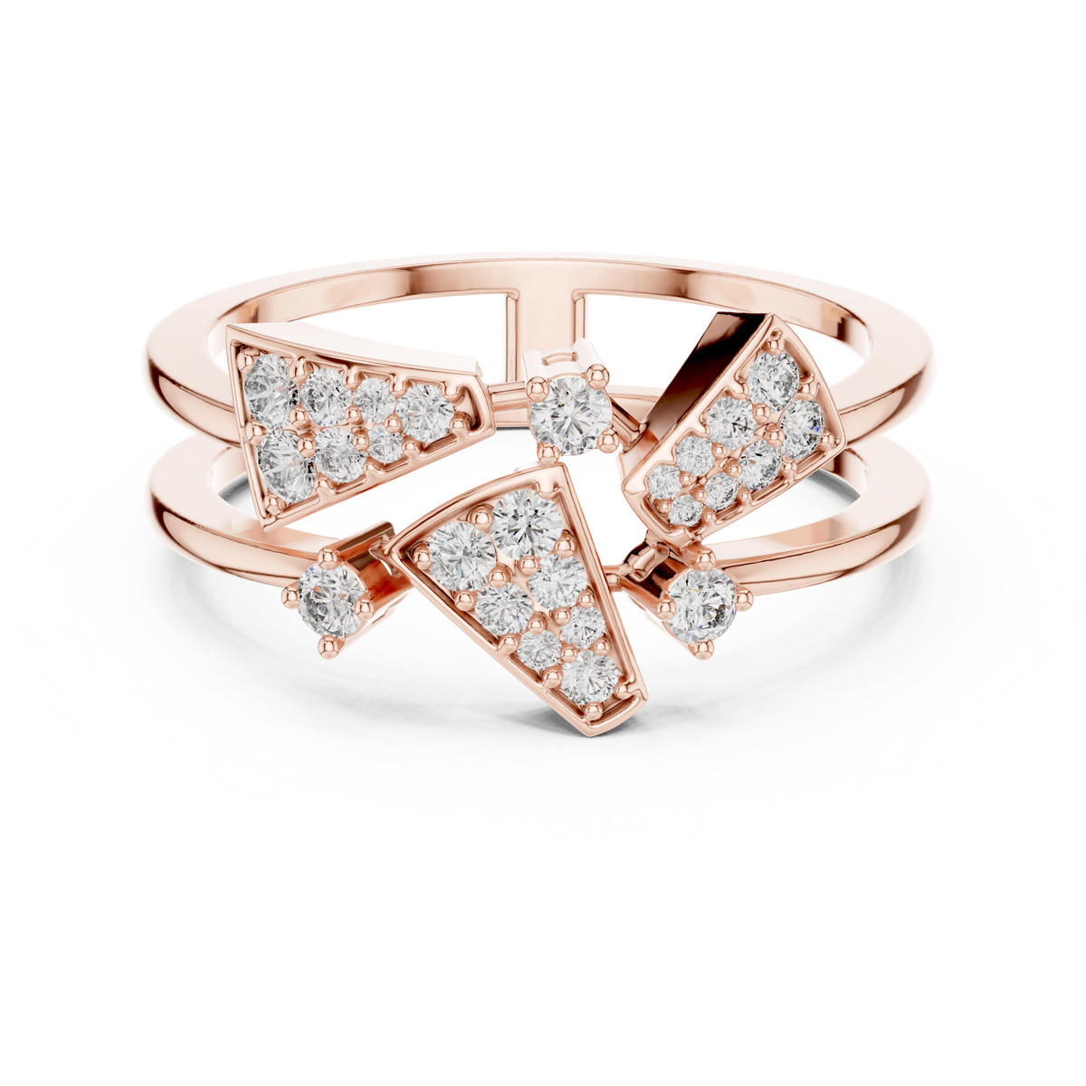 Golden Triangle Spark Ring