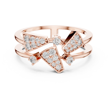 Golden Triangle Spark Ring