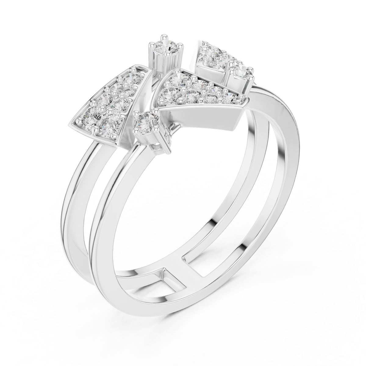 Golden Triangle Spark Ring