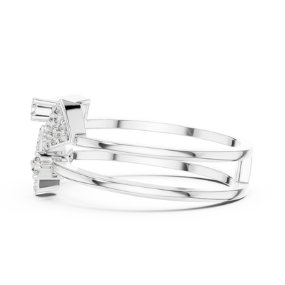 Golden Triangle Spark Ring