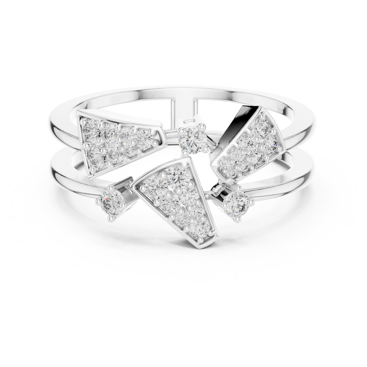 Golden Triangle Spark Ring