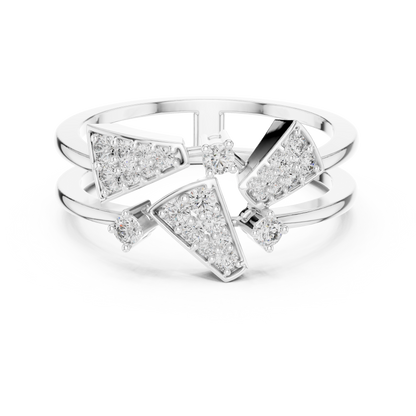 Golden Triangle Spark Ring