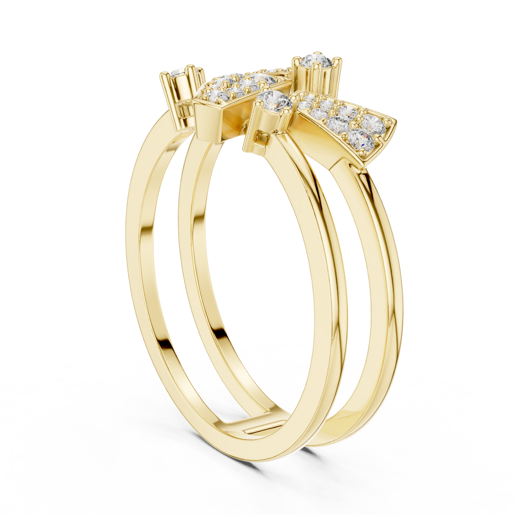 Golden Triangle Spark Ring