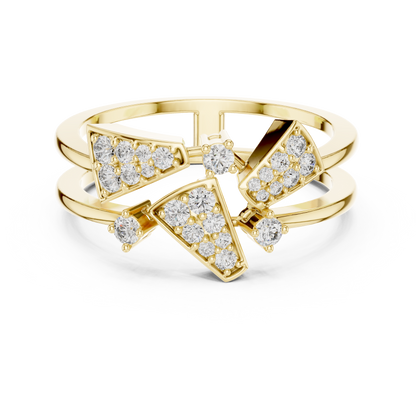 Golden Triangle Spark Ring