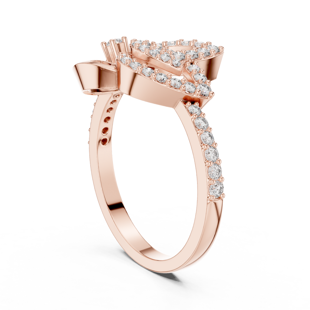 Luxe Orbit Twist Diamond Ring