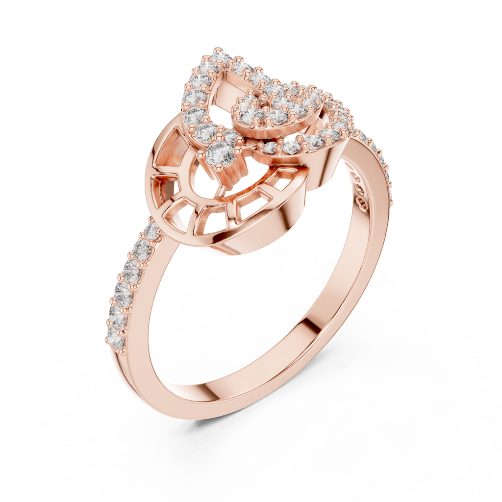 Luxe Orbit Twist Diamond Ring