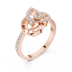 Luxe Orbit Twist Diamond Ring