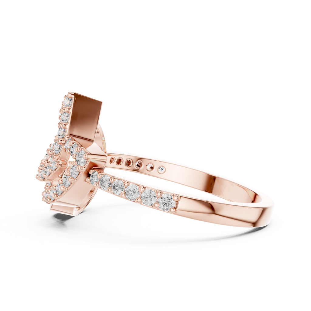Luxe Orbit Twist Diamond Ring