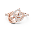 Luxe Orbit Twist Diamond Ring