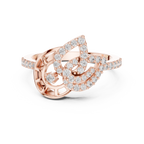 Luxe Orbit Twist Diamond Ring