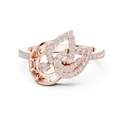 Luxe Orbit Twist Diamond Ring