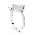Luxe Orbit Twist Diamond Ring