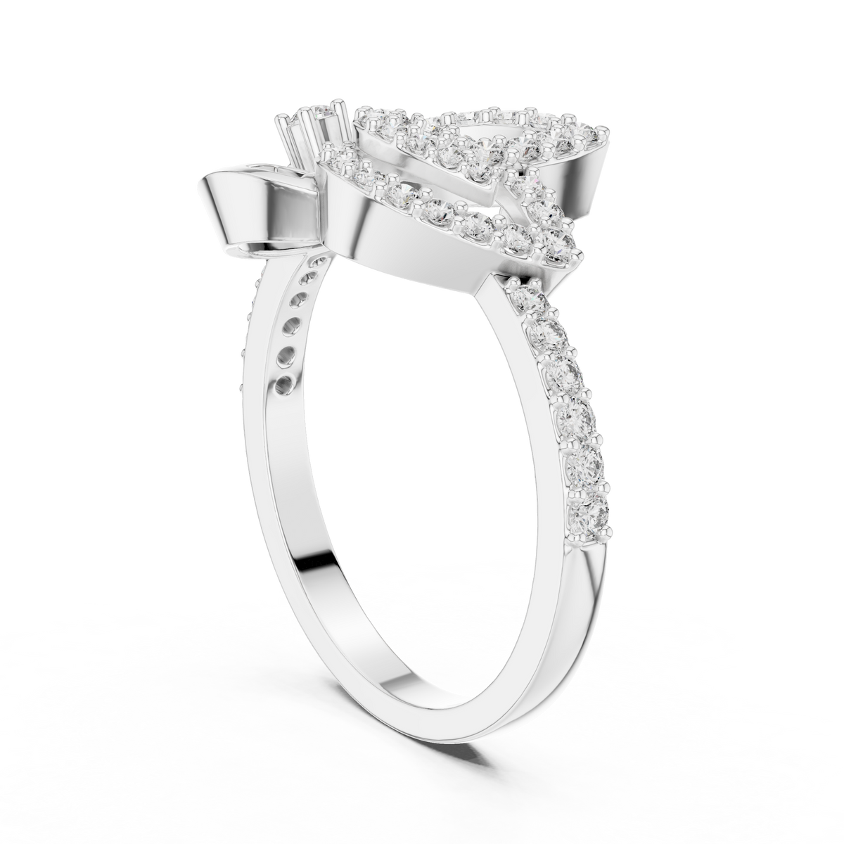 Luxe Orbit Twist Diamond Ring