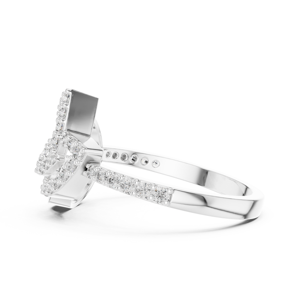 Luxe Orbit Twist Diamond Ring