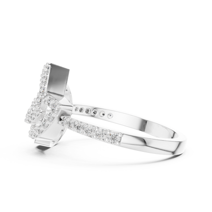 Luxe Orbit Twist Diamond Ring