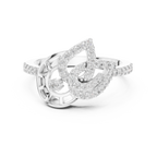Luxe Orbit Twist Diamond Ring
