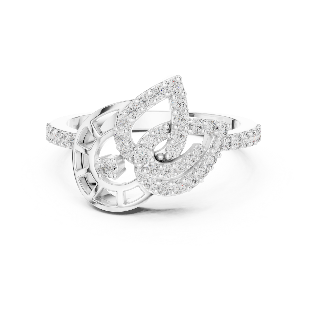 Luxe Orbit Twist Diamond Ring