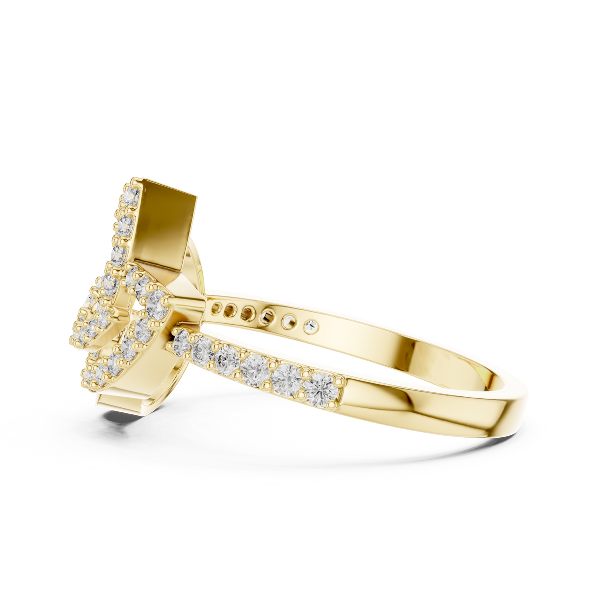 Luxe Orbit Twist Diamond Ring