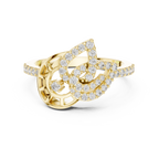 Luxe Orbit Twist Diamond Ring