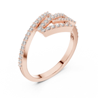 Sharp Curve Diamond Ring