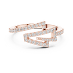 Sharp Curve Diamond Ring
