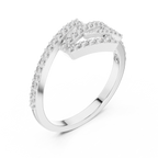 Sharp Curve Diamond Ring
