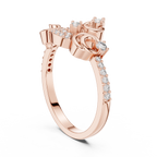 Elegant Curl Spark Ring