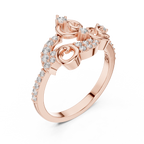 Elegant Curl Spark Ring